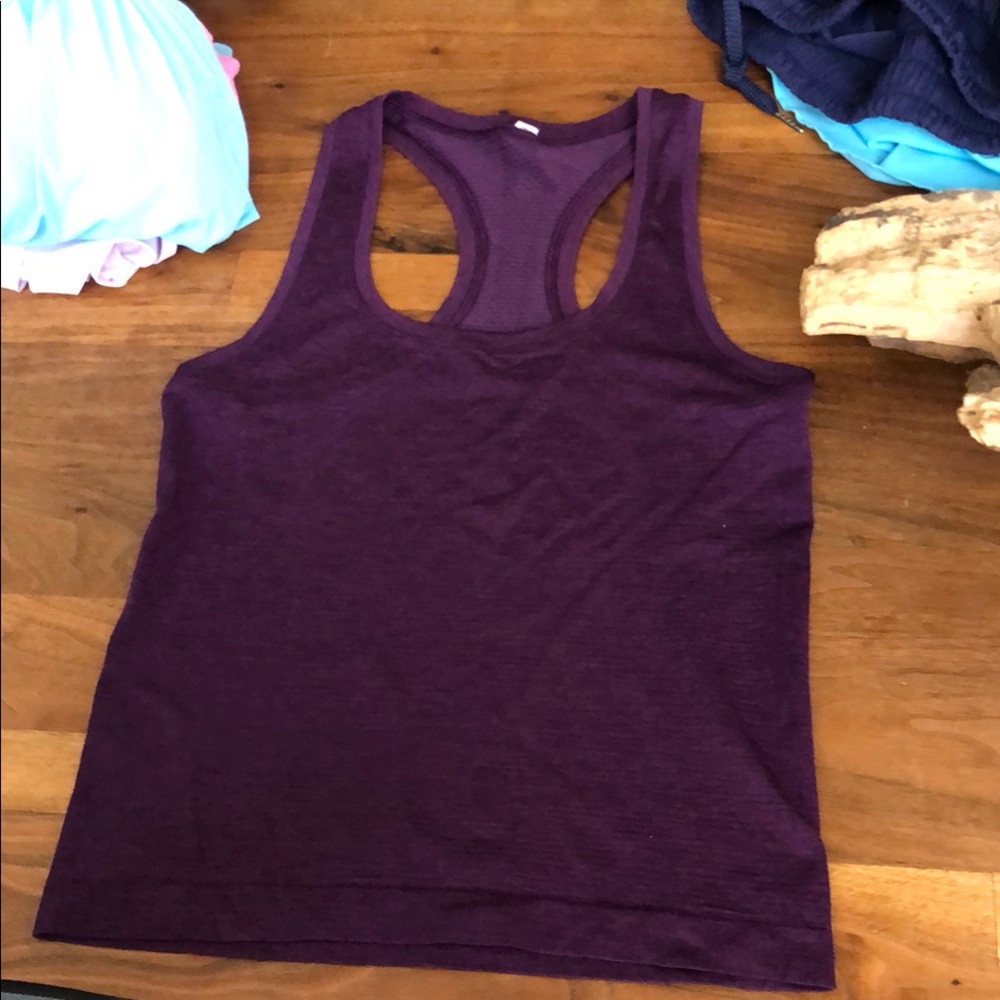 Lululemon Athletica Purple Fitted Sleeveless Tank Top